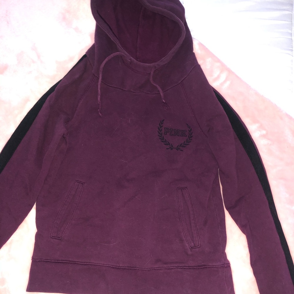 pink hoodie